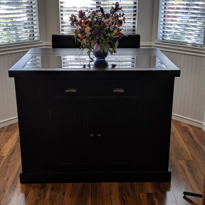 Swanscombe 48'' Wide Kitchen Island Set with Granite Top