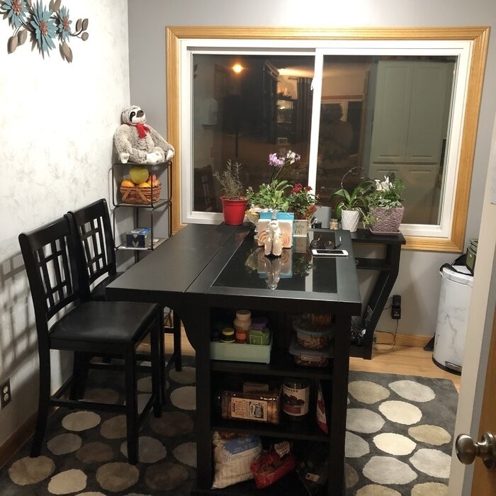 Swanscombe 48'' Wide Kitchen Island Set with Granite Top