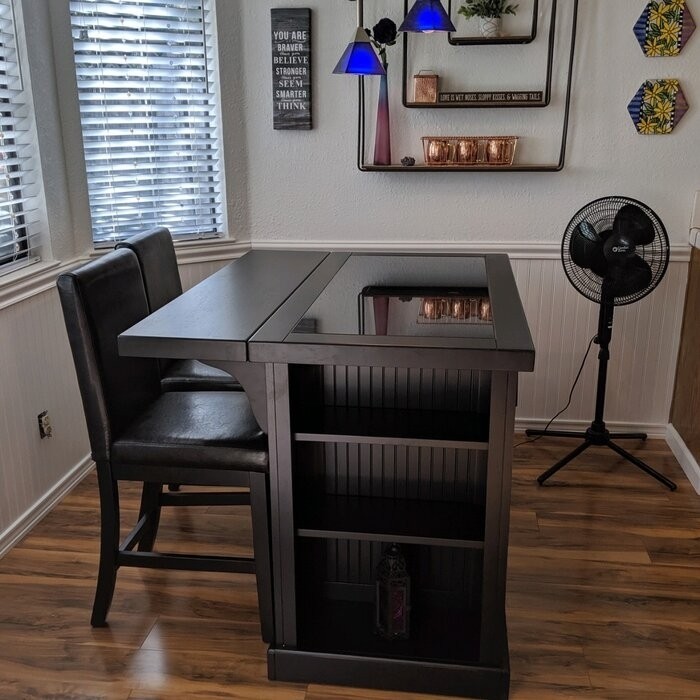 Swanscombe 48'' Wide Kitchen Island Set with Granite Top