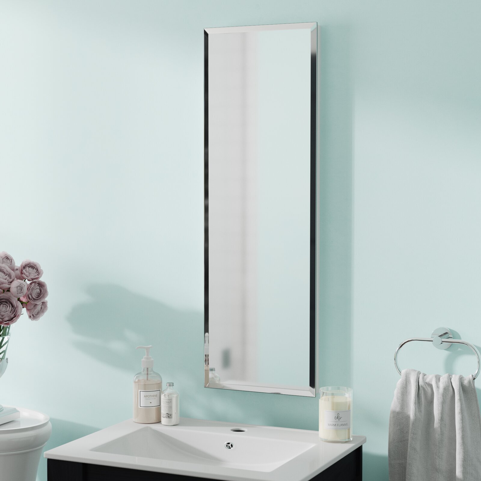 Tall Recessed Medicine Cabinet With Mirror