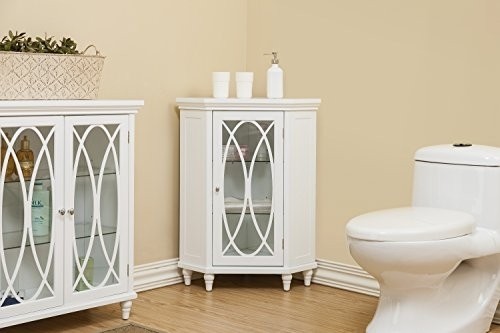 Teamson Home TYG-62392 Lombard Corner Floor Cabinet
