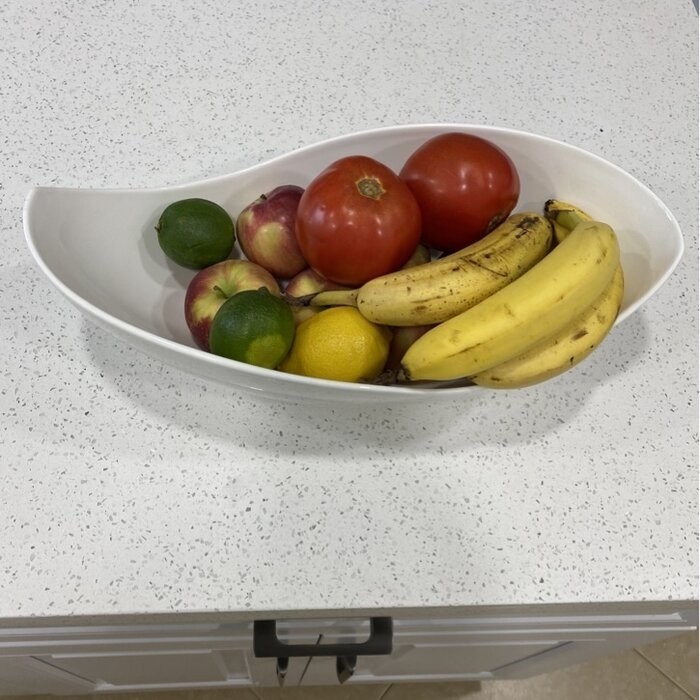 Ten Strawberry Street Whittier Canoe Fruit Bowl