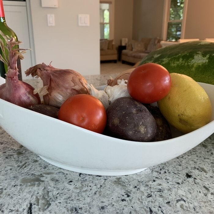 Ten Strawberry Street Whittier Canoe Fruit Bowl