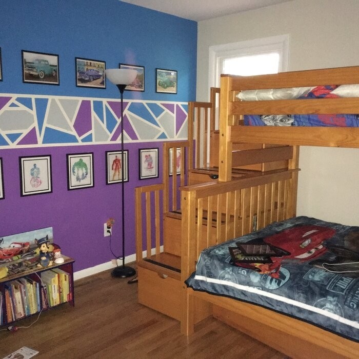 Tena 4 Drawer Solid Wood Standard Bunk Bed with Trundle by Harriet Bee
