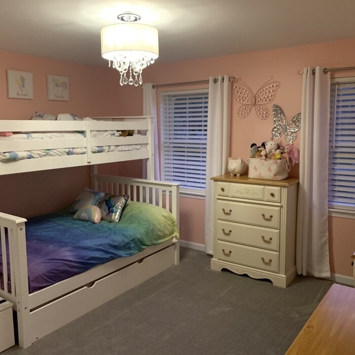 Tena 4 Drawer Solid Wood Standard Bunk Bed with Trundle by Harriet Bee