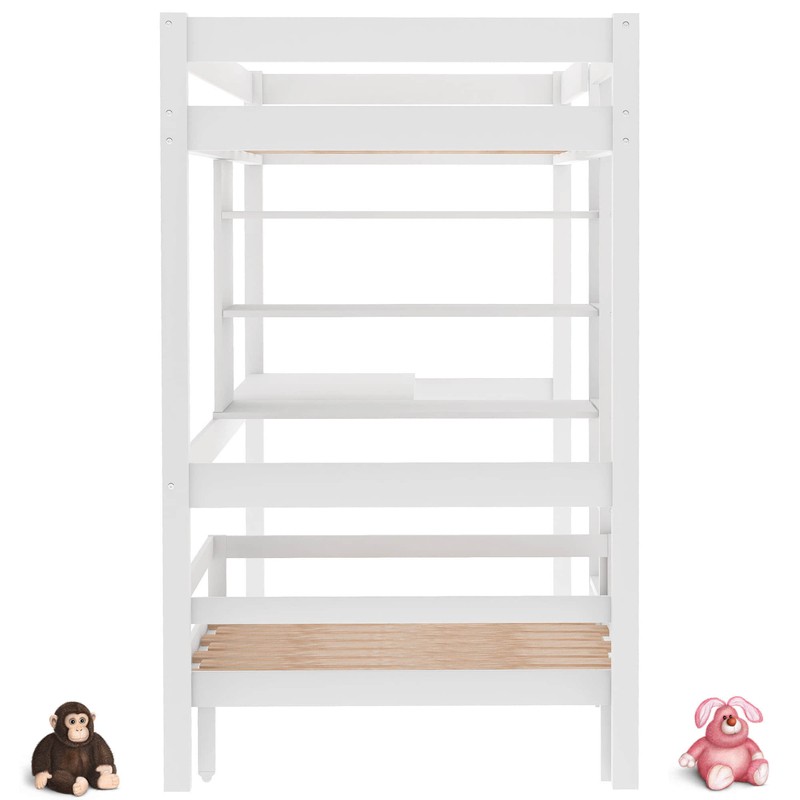 Thale Twin Loft Bed and Mattress with Built-in-Desk by Harriet Bee