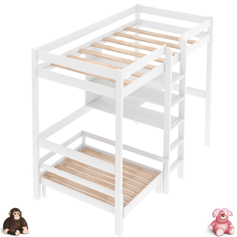 Thale Twin Loft Bed and Mattress with Built-in-Desk by Harriet Bee
