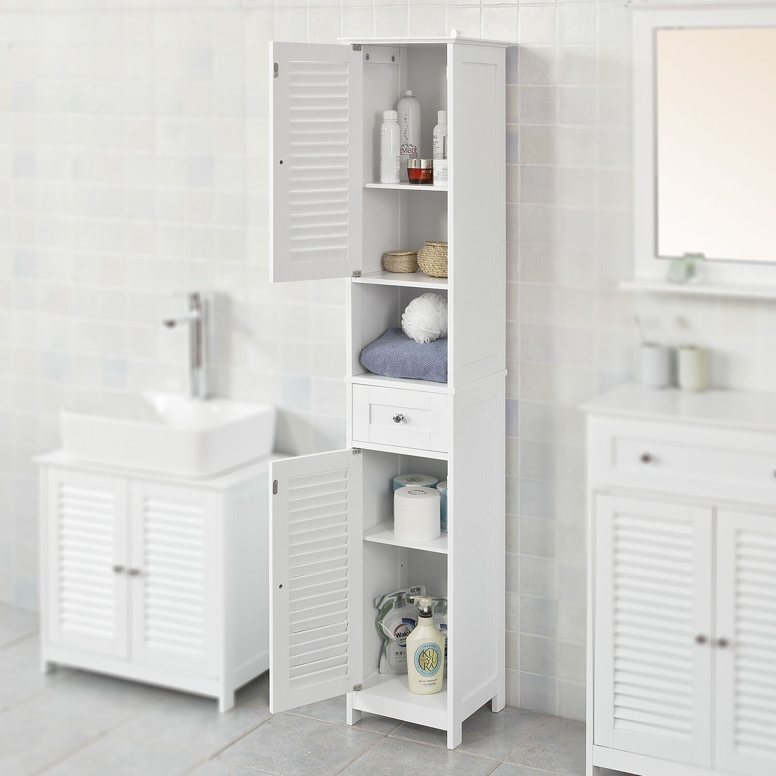 Large Linen Storage Cabinet - Foter