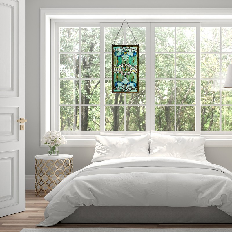 Tiffany Style Stained Glass Window Panel