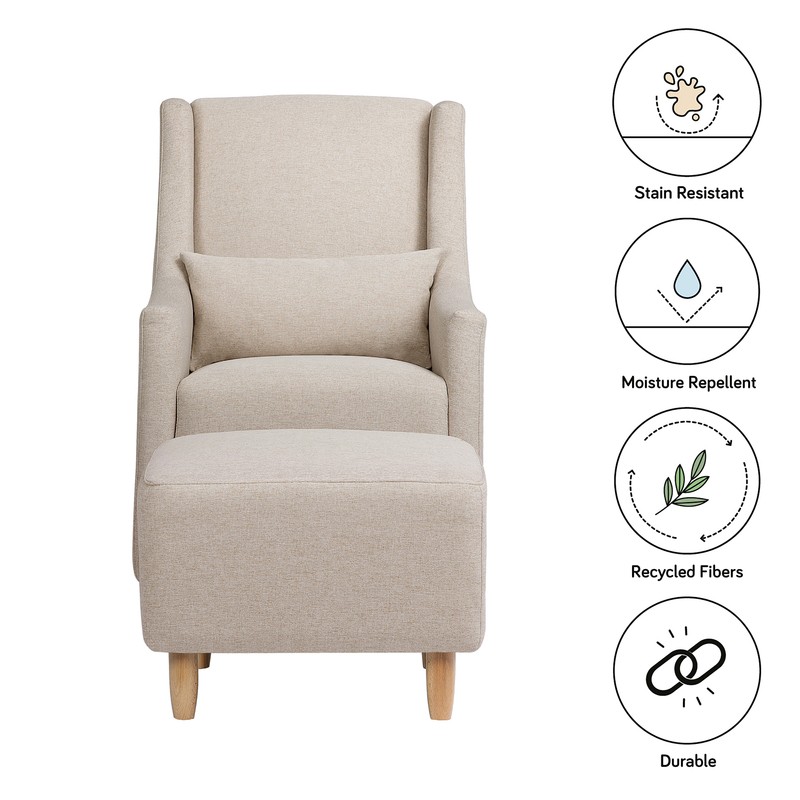 Toco Swivel Glider with Ottoman