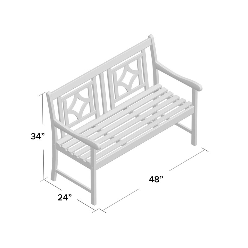 Toledo Wooden Garden Bench
