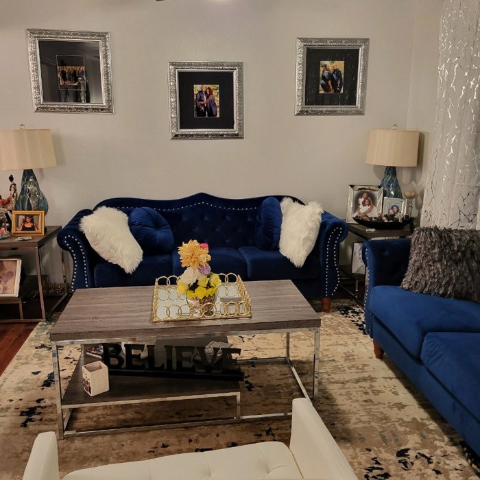 Tommy 2 Piece Velvet Living Room Set