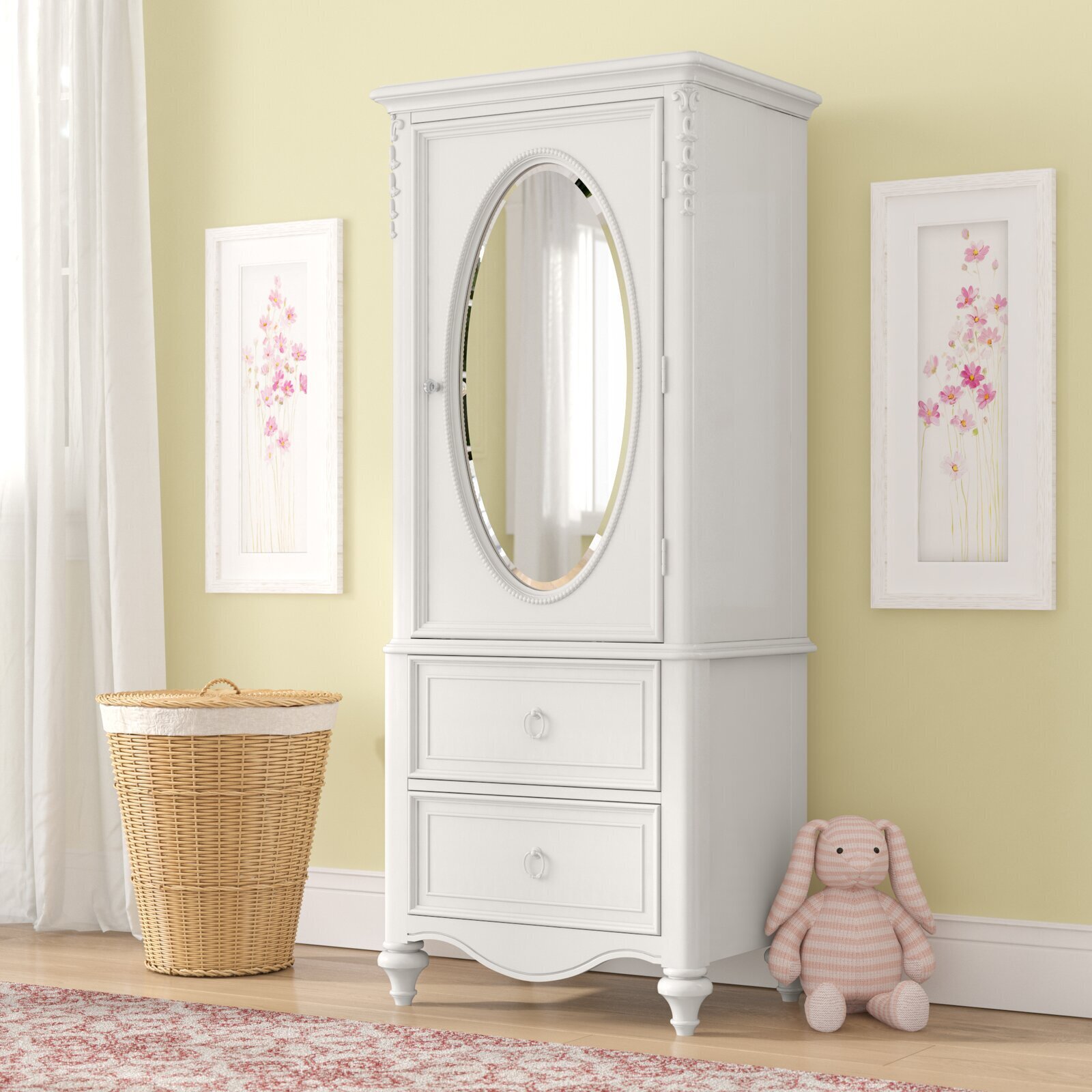 Traditional Armoire with Mirror