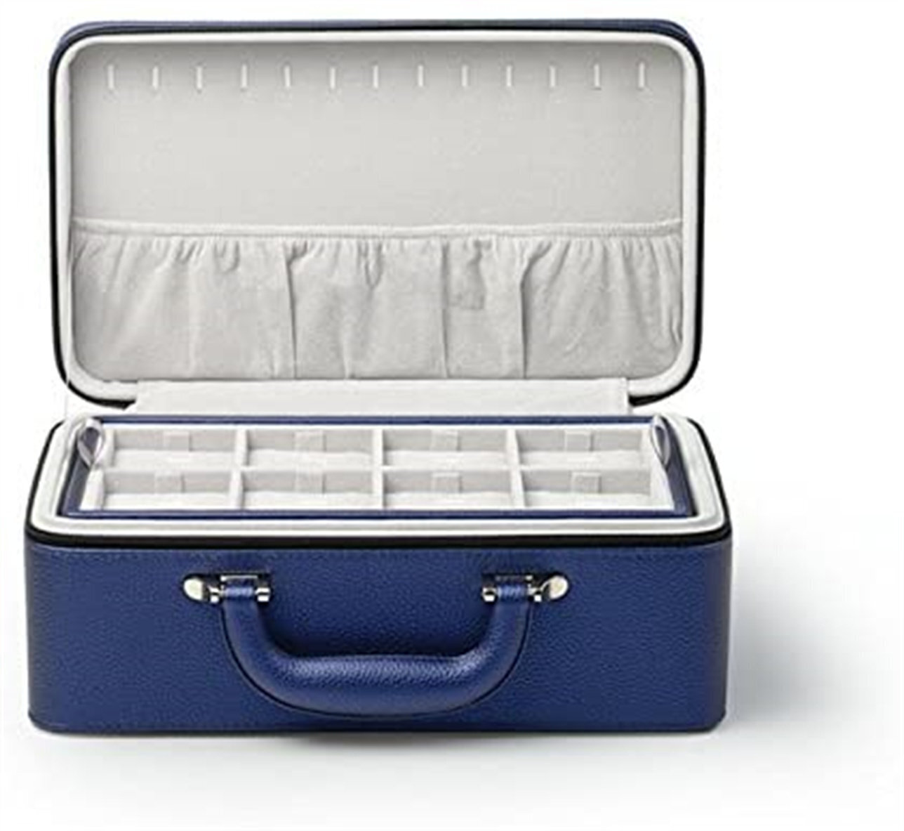 Traveling Jewelry Box With Necklace Hooks