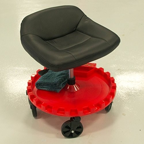 Traxion 2-230 Monster Seat II Mobile Rolling Gear Seat W/All-Terrain 5" Casters