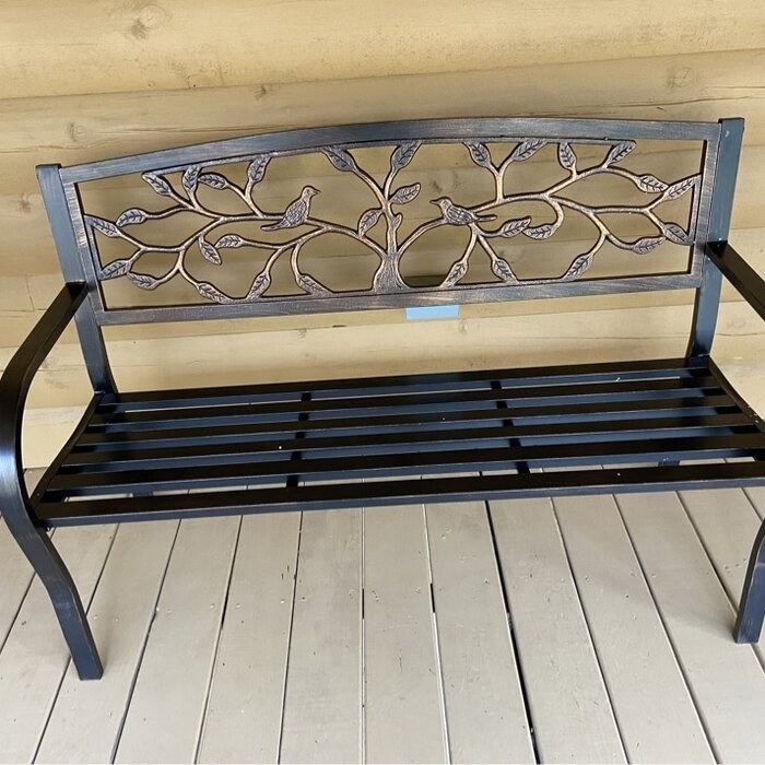 Tree of Life Iron Garden Bench