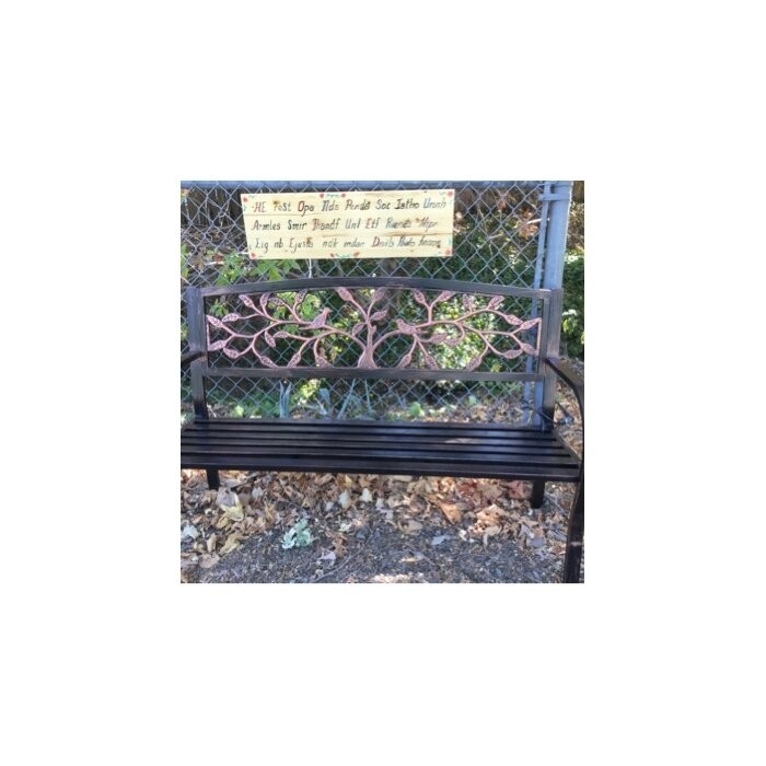 Tree of Life Iron Garden Bench