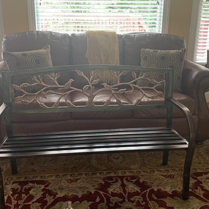 Tree of Life Iron Garden Bench