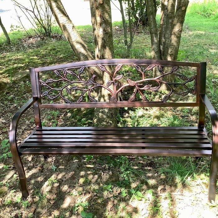 Tree of Life Iron Garden Bench