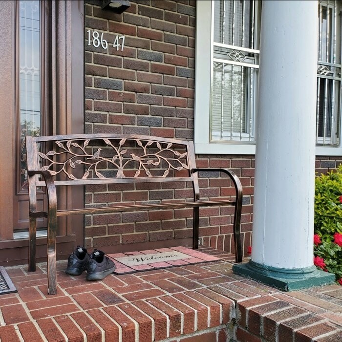Tree of Life Iron Garden Bench