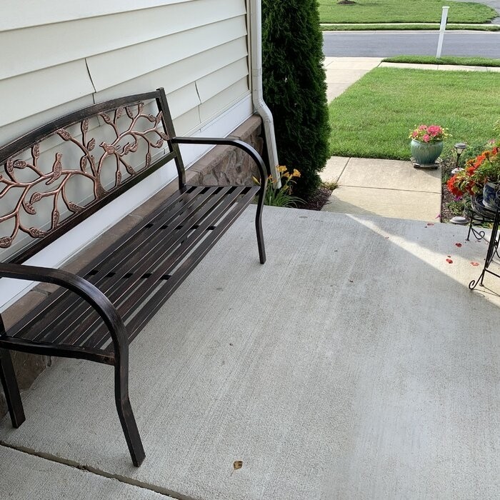 Tree of Life Iron Garden Bench