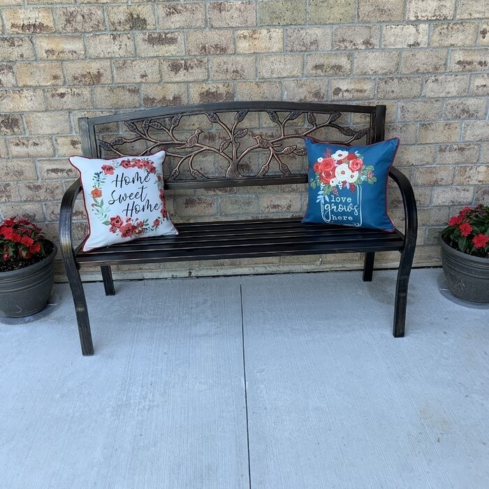 Tree of Life Iron Garden Bench