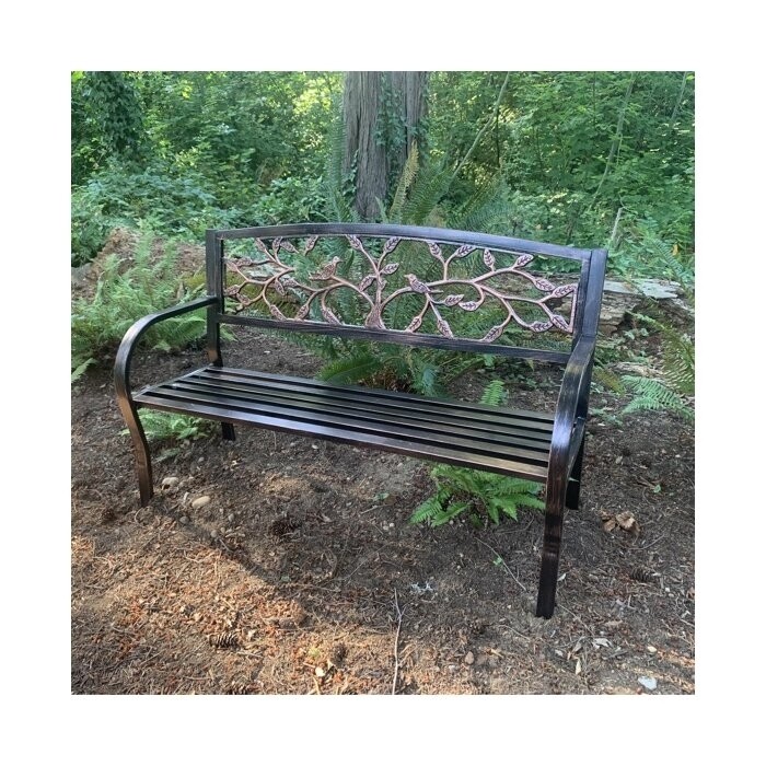 Tree of Life Iron Garden Bench