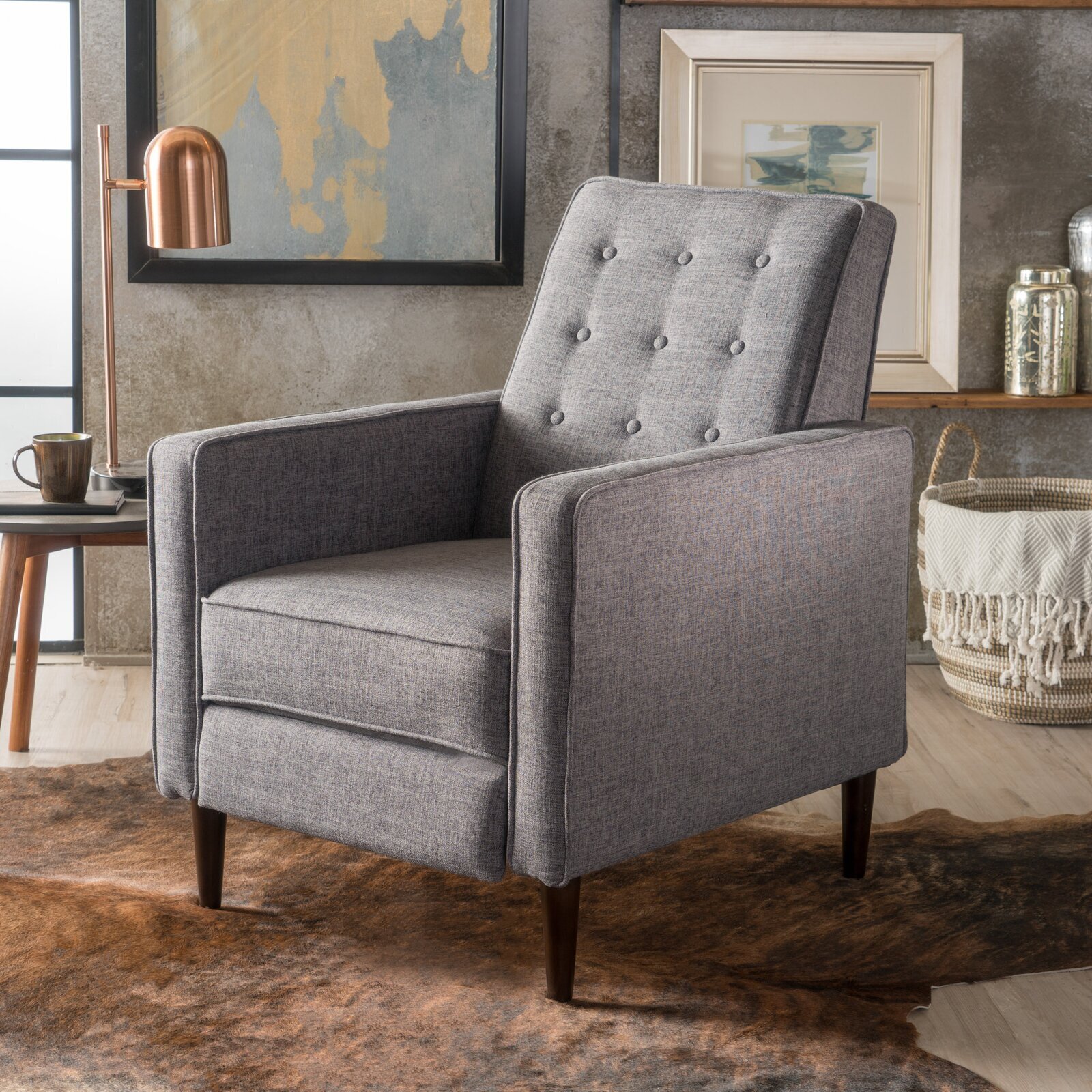 Tufted Contemporary Recliner