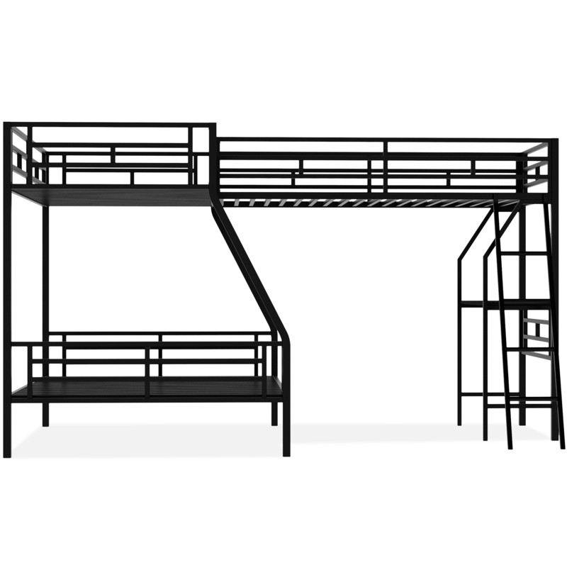Twin Over Full Standard Bunk Bed with Built-in-Desk by Home Adores