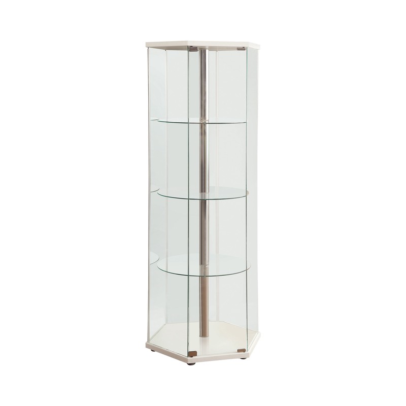 Ukiah 24'' Wide Mirrored Back Curio Cabinet