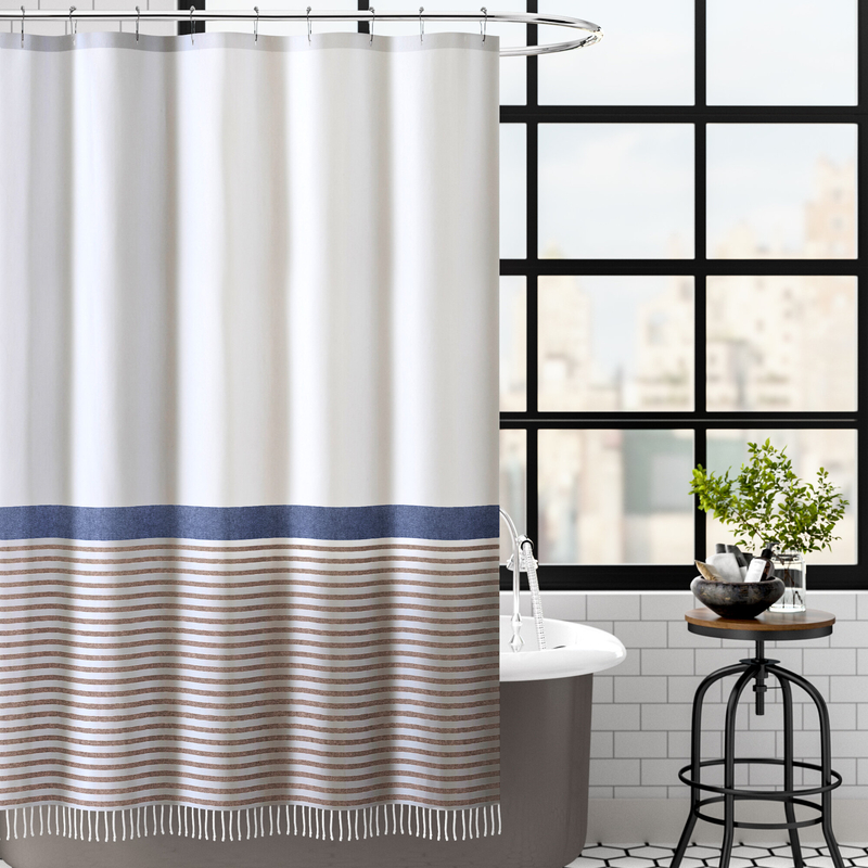 Brown And Blue Shower Curtain - Ideas on Foter