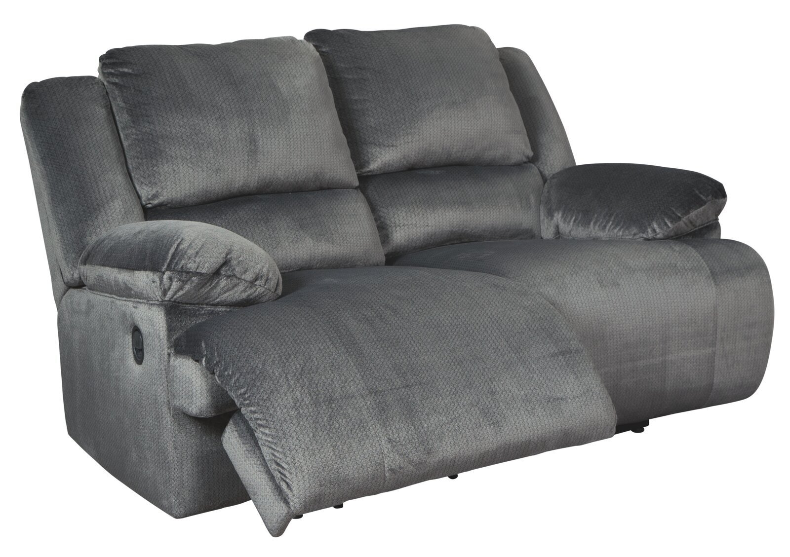 Velvet Reclining Sofa for Small Spaces