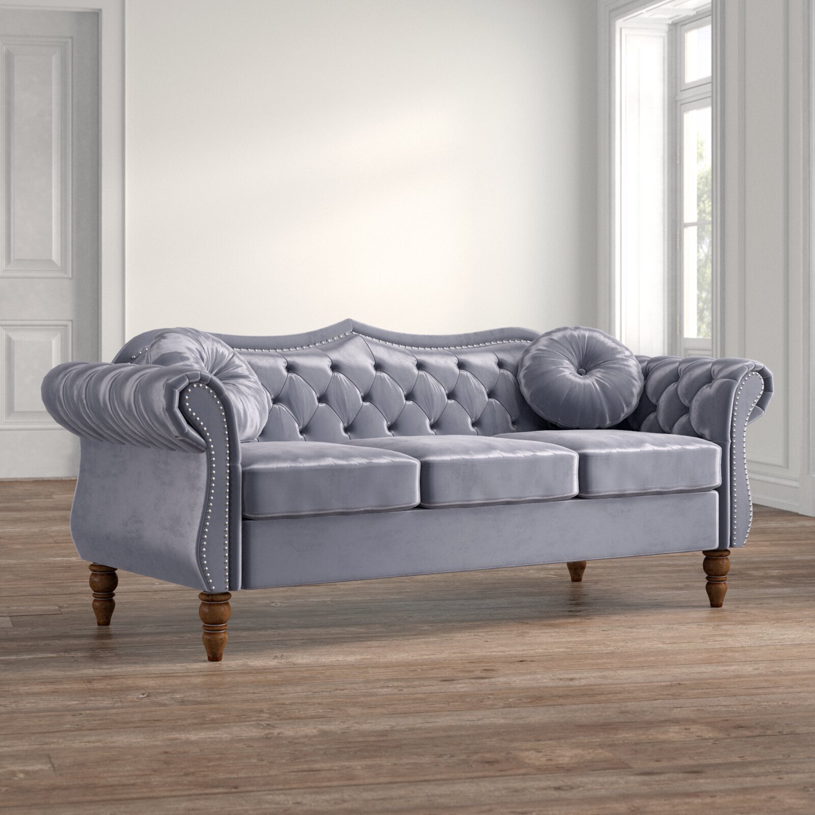 Velvet Spanish Colonial Sofa
