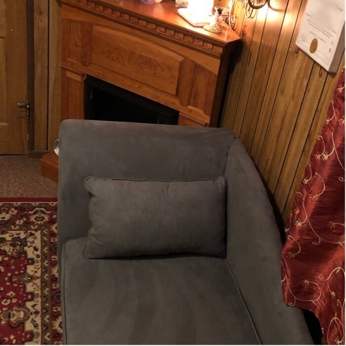 Verona One Left-Arm Chaise Flared Arms Chaise Lounge with Storage