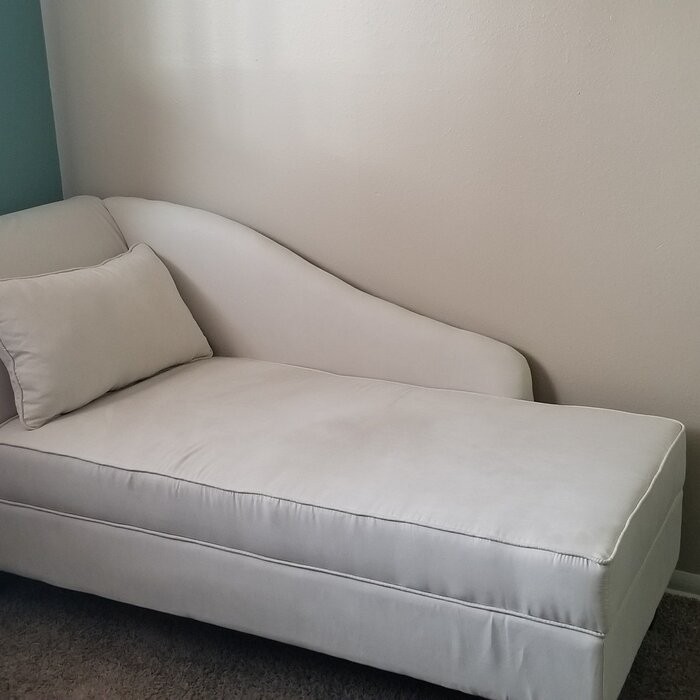 Verona One Left-Arm Chaise Flared Arms Chaise Lounge with Storage