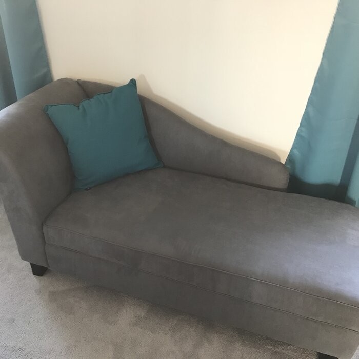 Verona One Left-Arm Chaise Flared Arms Chaise Lounge with Storage