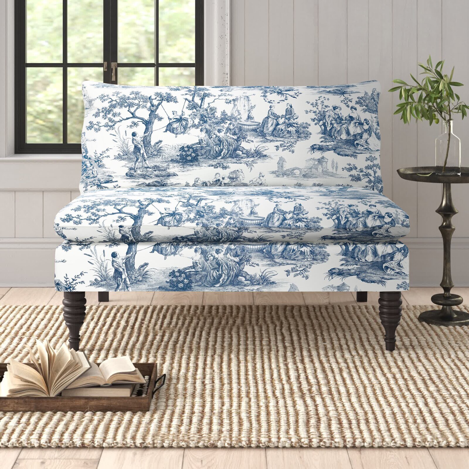 Vintage Inspired French Country Patterned Seat