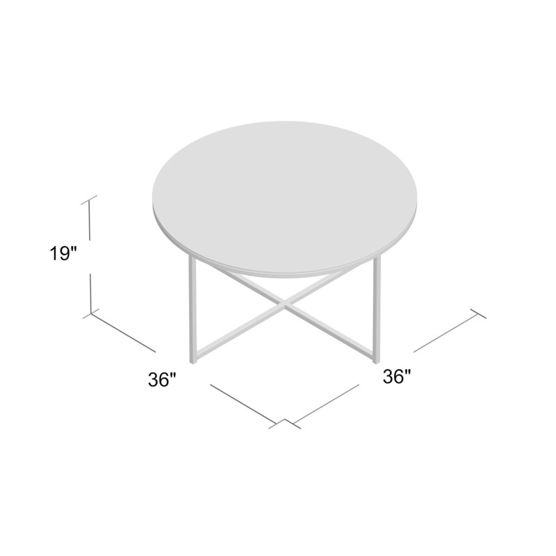 Wasser Cross Legs Coffee Table