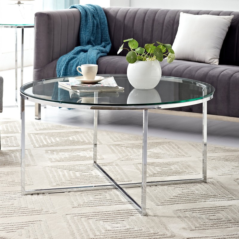 Wasser Cross Legs Coffee Table