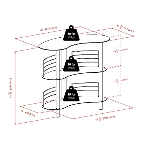 Winsome Martini Wine Storage, Black/Metal