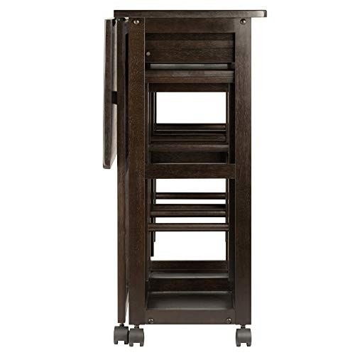 Winsome Suzanne 3-PC Set Space Saver Kitchen, Coffee Finish