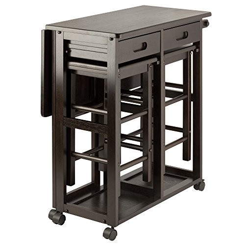 Winsome Suzanne 3-PC Set Space Saver Kitchen, Coffee Finish