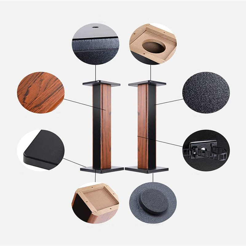 Wooden Fixed Height Speaker Stand