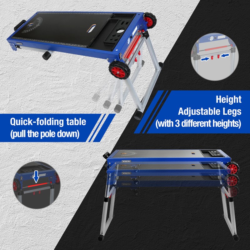 WorkPro 30" WHeight Adjustable Workbench