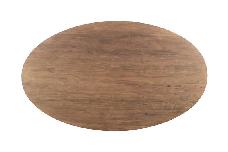Yaphank 71'' Acacia Solid Wood Pedestal Dining Table