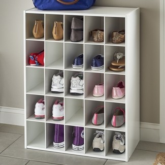 Freestanding Tall Shoe Rack Made of Fabric - Foter