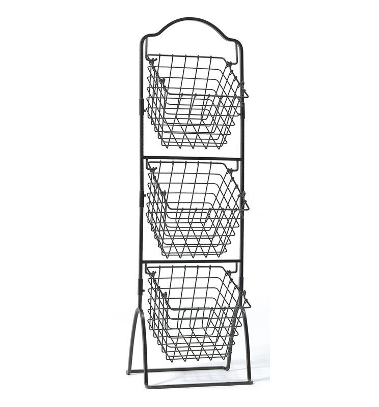 3 Basket Storage Tower for Kitchen