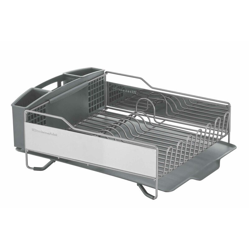 3 Compartment Rust Resistant Stainless Steel and Plastic Rack