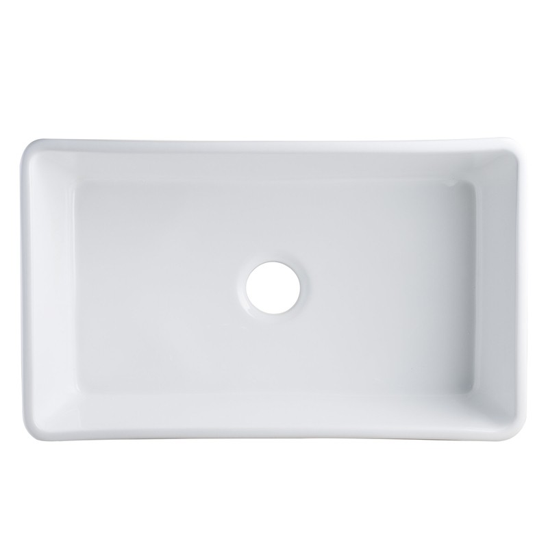 30" L x 18" W Farmhouse Kitchen Sink with Sink Grid and Basket Strainer