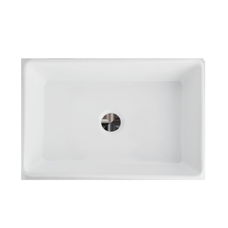 30" L x 20" W Farmhouse Kitchen Sink with Sink Grid and Basket Strainer